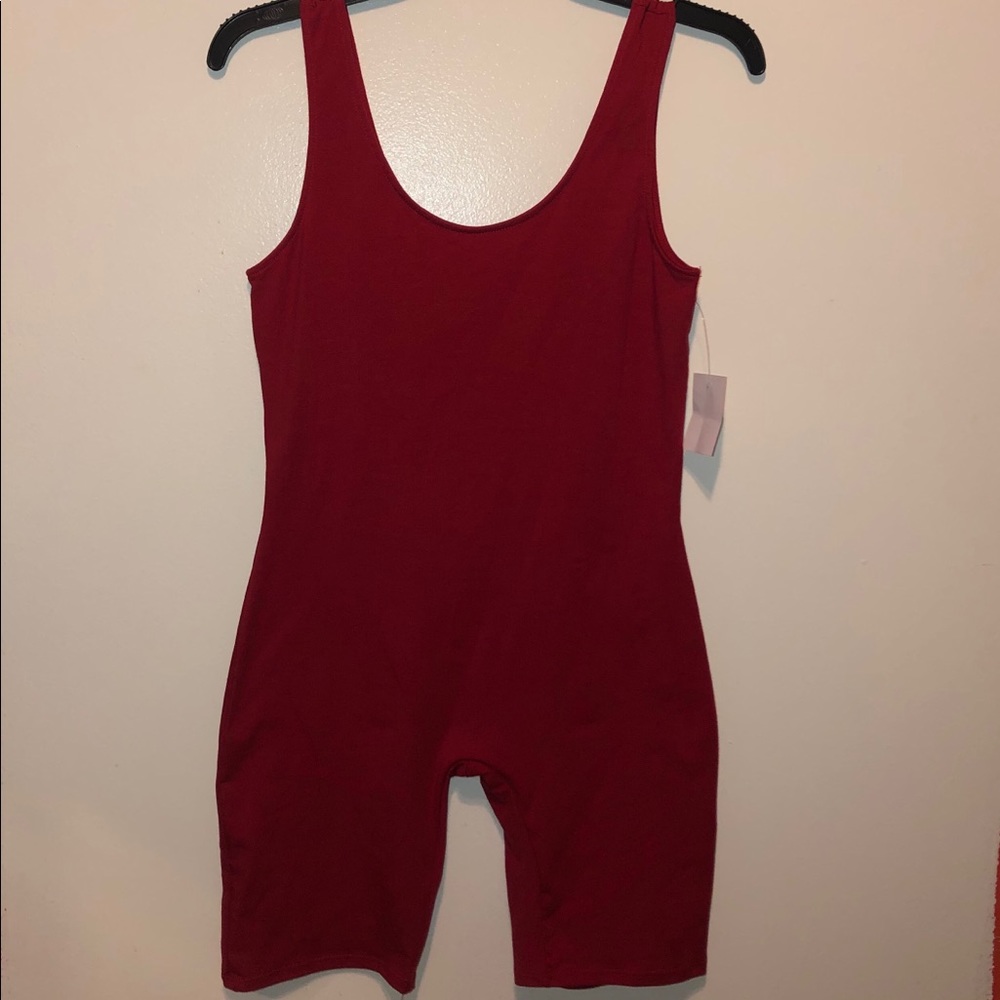 Charlotte Russe Fiery Red Romper